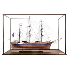 Vintage Cutty Sark Ship Model In Glass Case - Amazing Detail