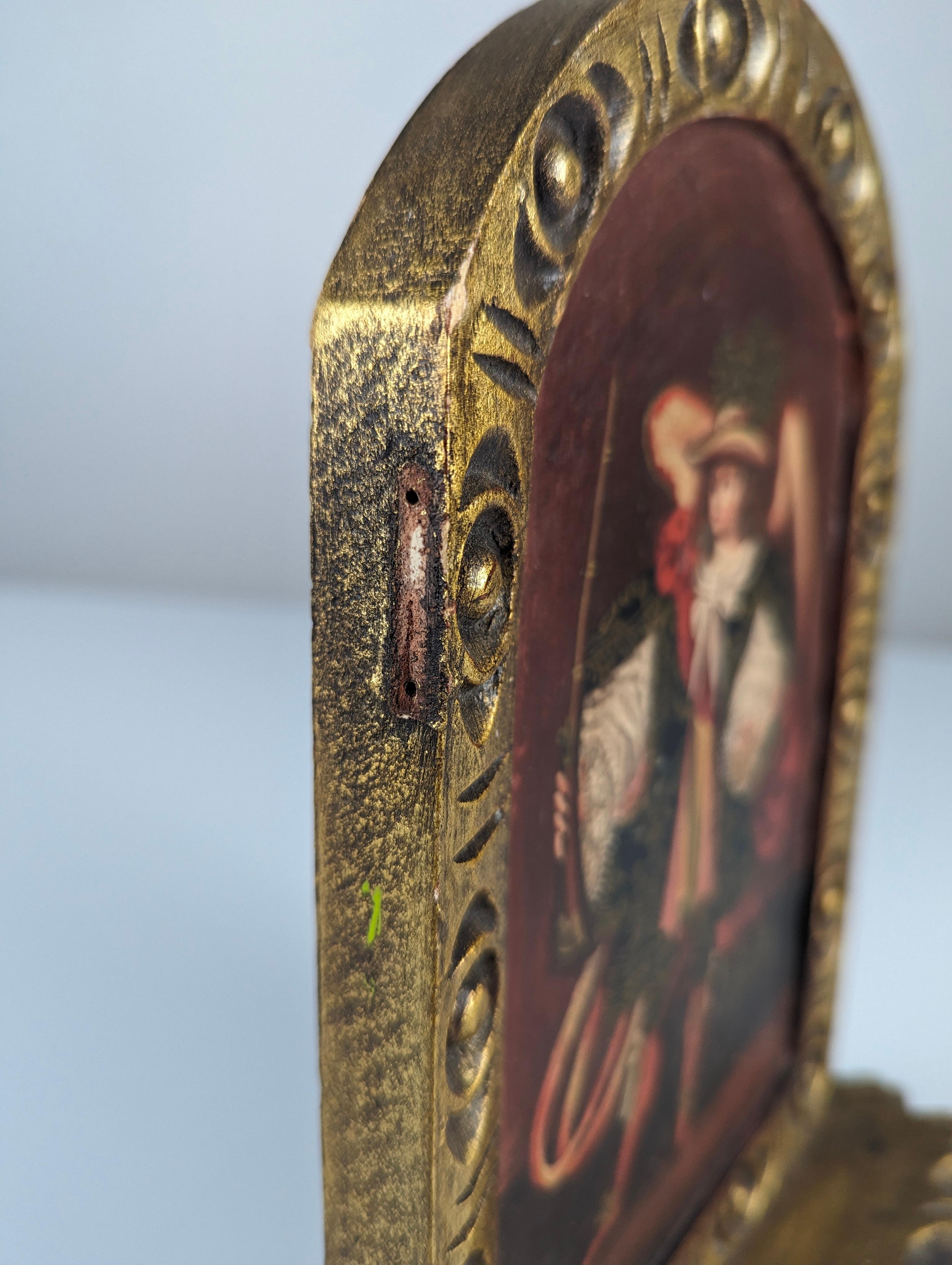 Pala d'altare a olio di Cuzco raffigurante un Arcangelo Arquebusier in vendita 1