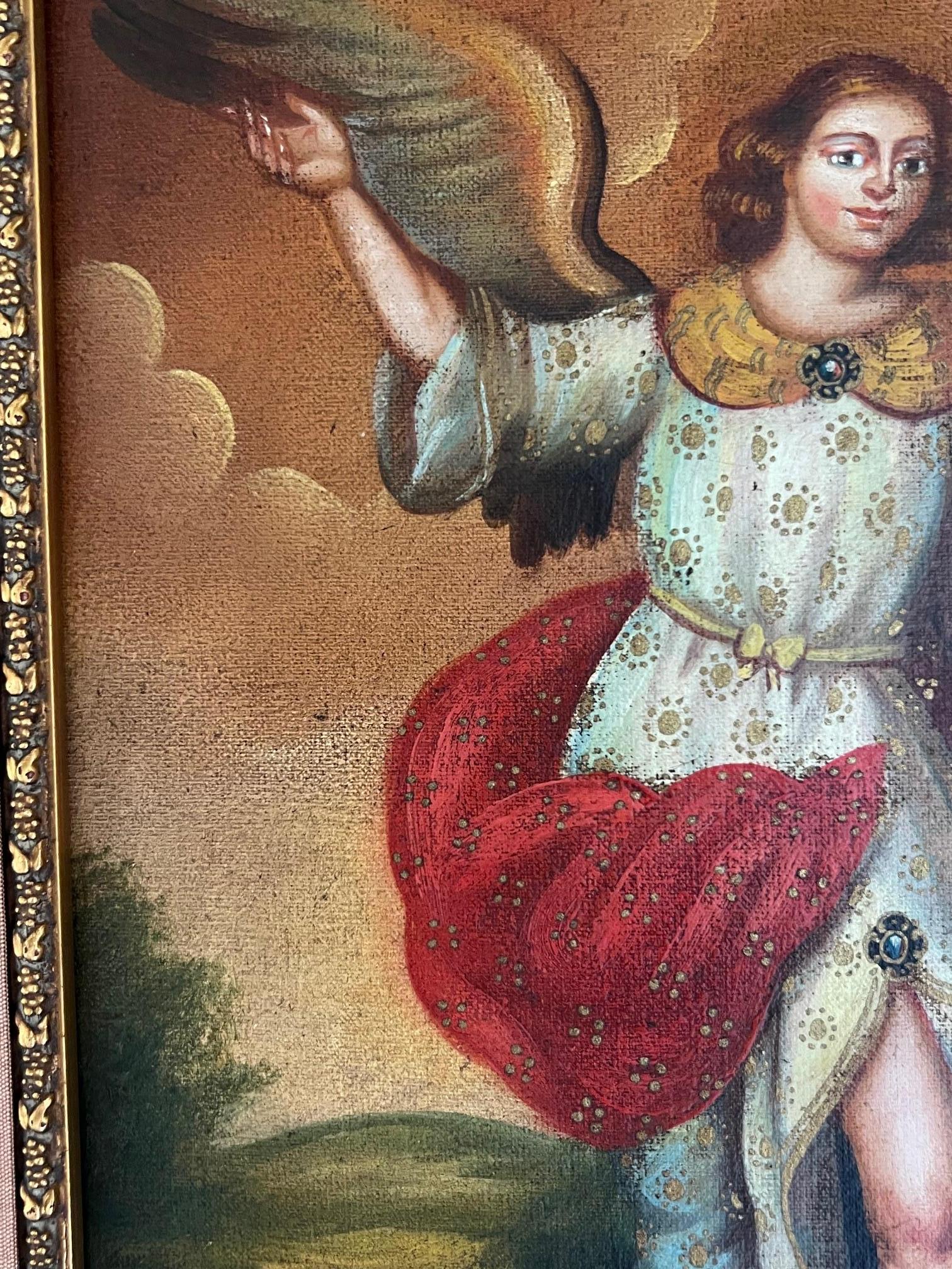 Cuzco School Revival Gemälde, um 1900 (Peruanisch) im Angebot