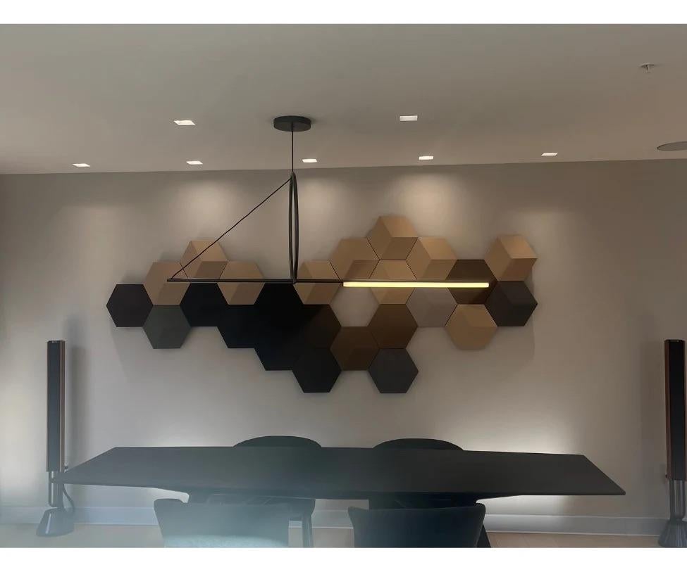 Moderno CVL Luminaire Cercle Et Trait Pendente di POOL in vendita