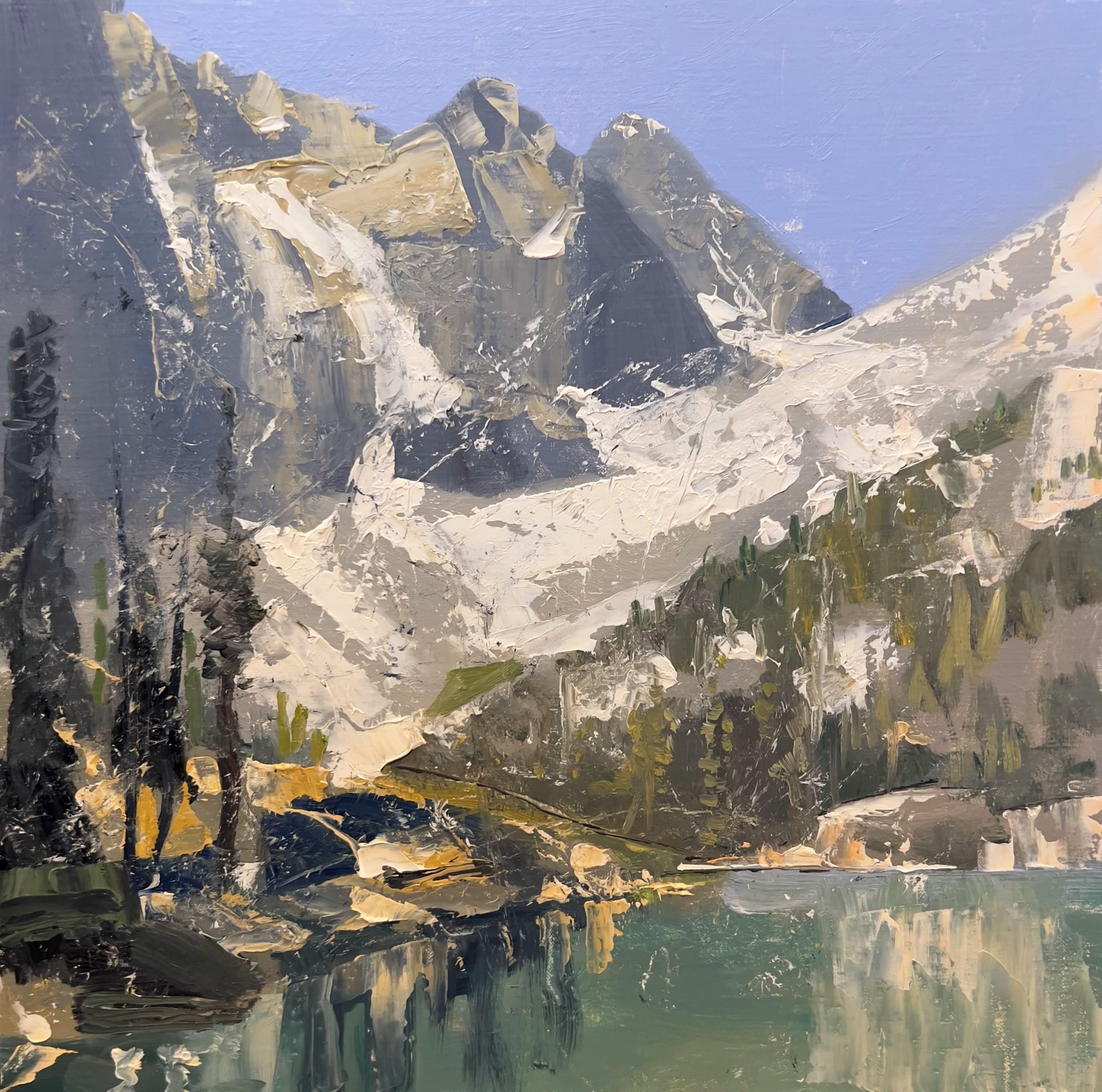 C.W. Mundy Landscape Painting - "The High Sierras, " Oil Painting