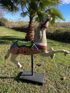 C.W. Caballo de carrusel Parker, 1918.