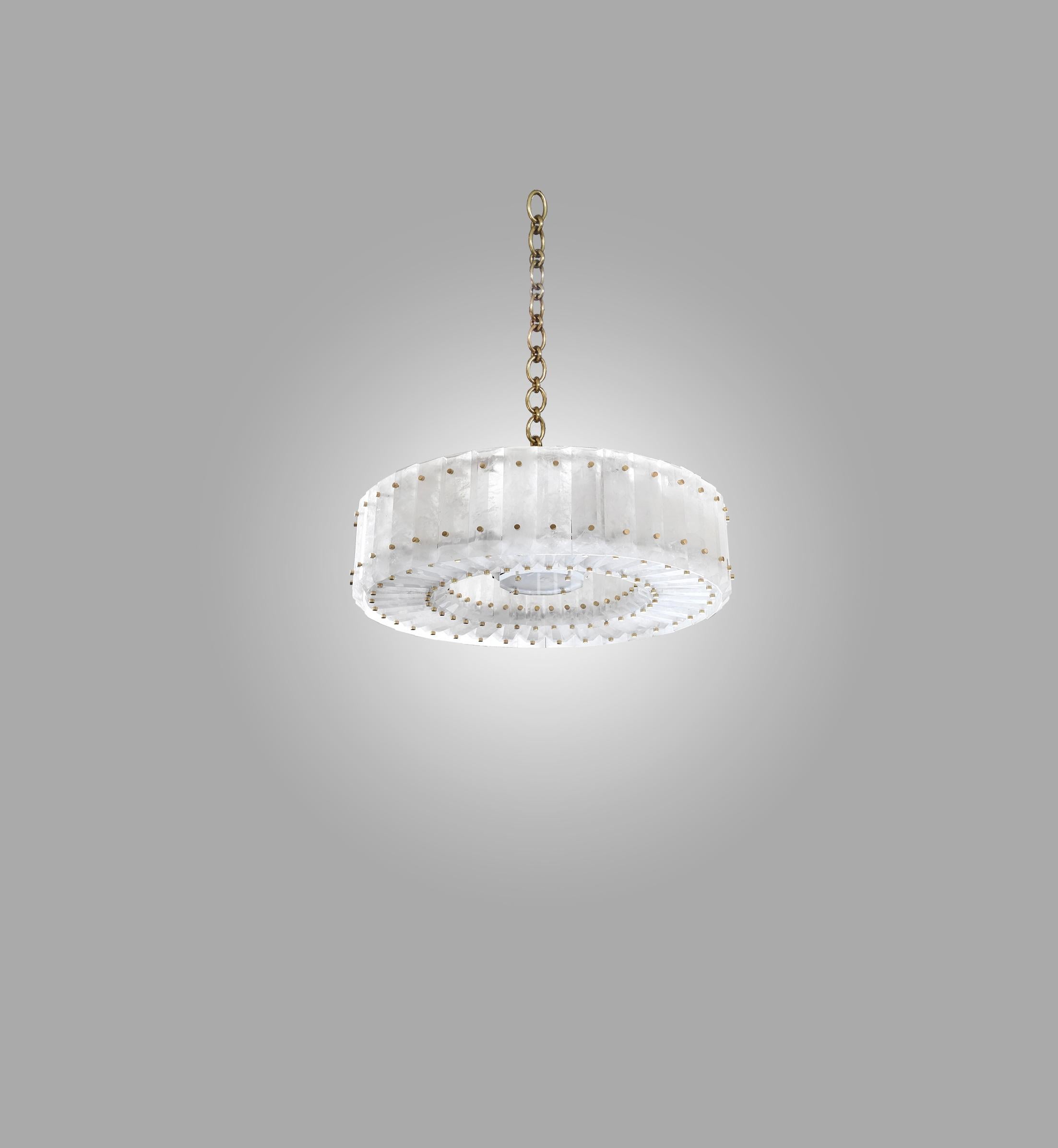 CWB21  Rock Crystal Chandelier by Phoenix In Excellent Condition For Sale In New York, NY