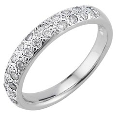 CWI .33 Carat Diamond White Gold Wedding Band Ring