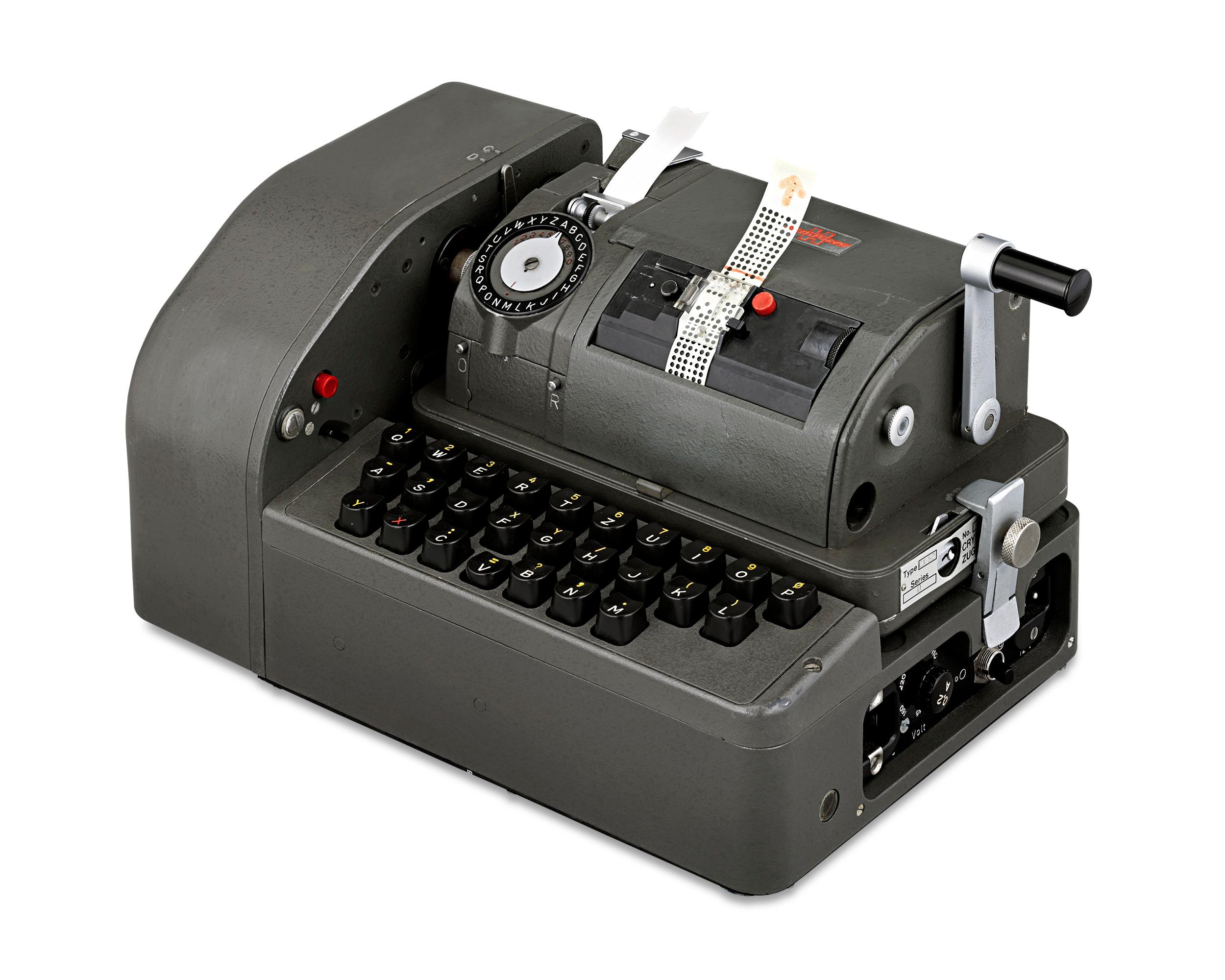 A triumph of ingenuity and craftsmanship, this Swiss cipher machine is a fabulous example of mechanical precision. Cipher machines are used to encrypt and decode messages and are most often associated with military campaigns. Though cipher decoders