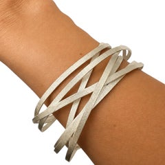 Cy Adjustable Bracelet in Silver 950 by Lucía Rovira