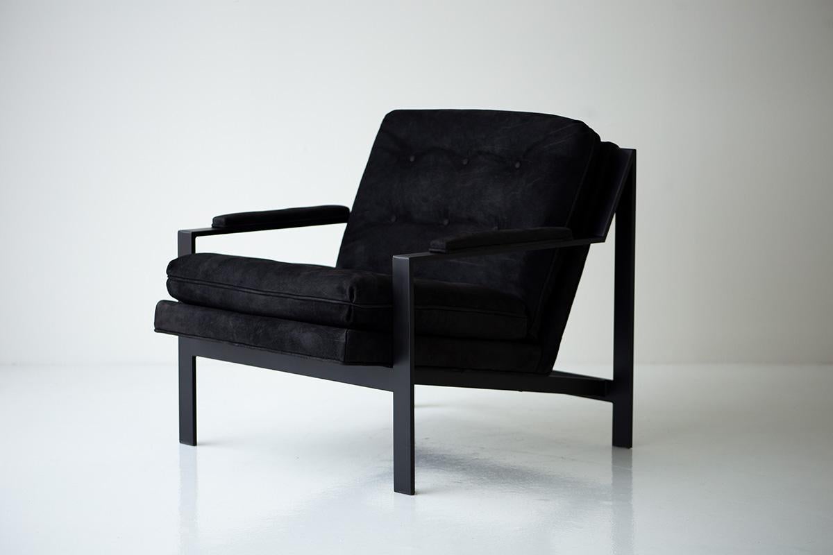 Late 20th Century Cy Mann Leather Lounge Chairs