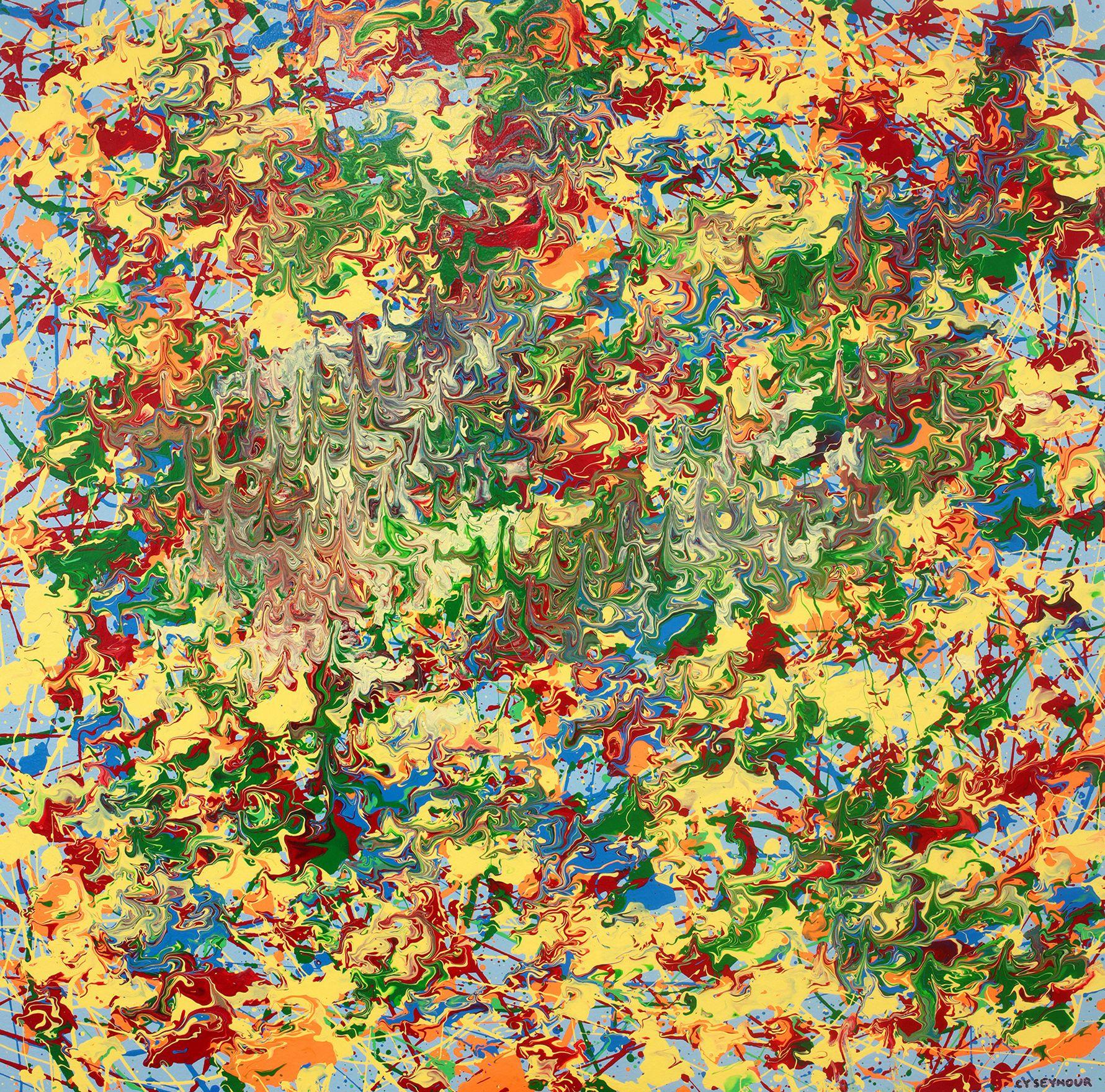 Abstract Painting di Cy Seymour - Tela 132, Pittura, Acrilico su tela
