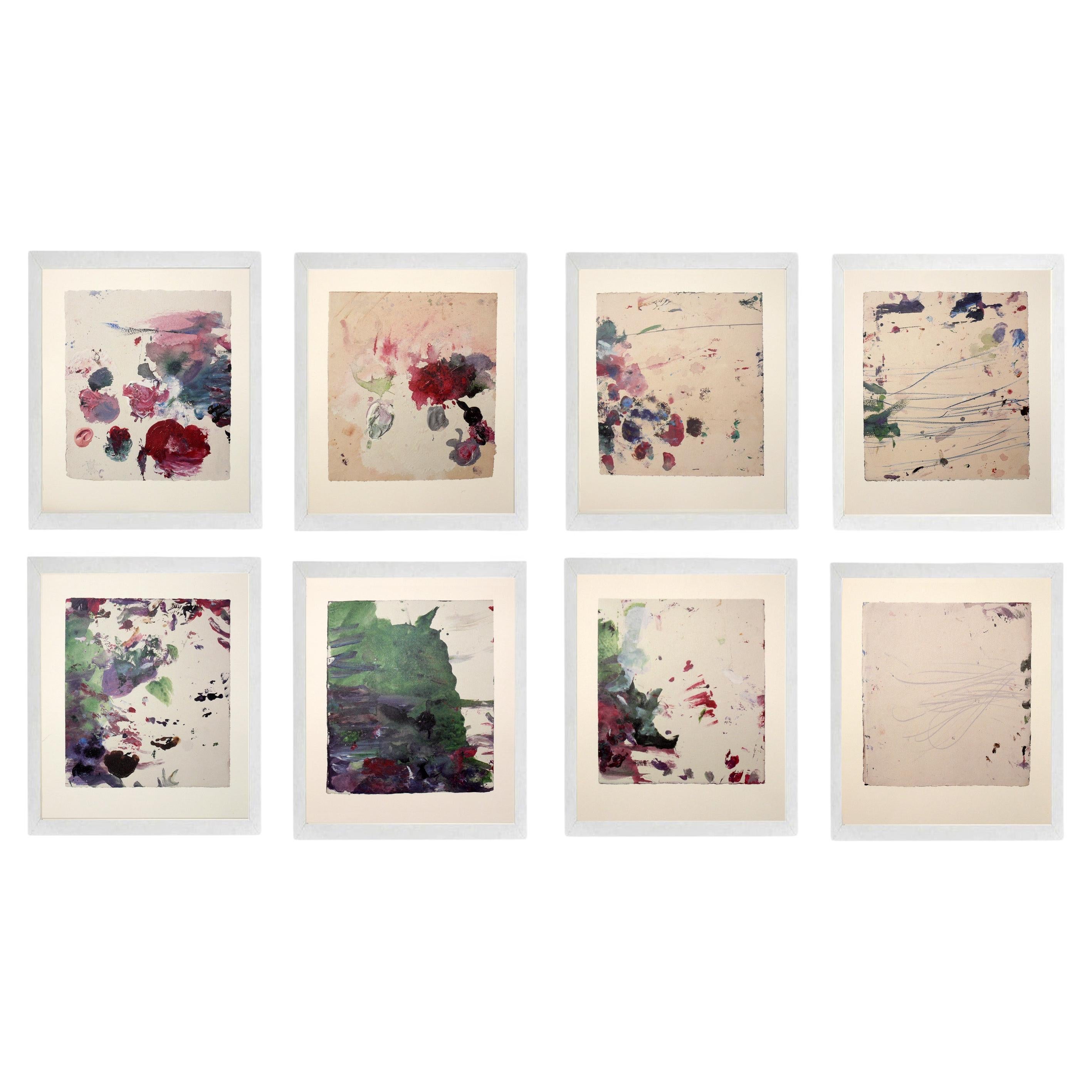 Cy Twombly Abstract Gaeta Lithographs Group of Eight