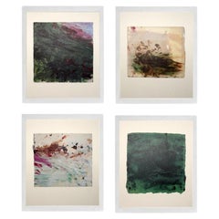Cy Twombly Abstract Gaeta Lithographs Group of Four