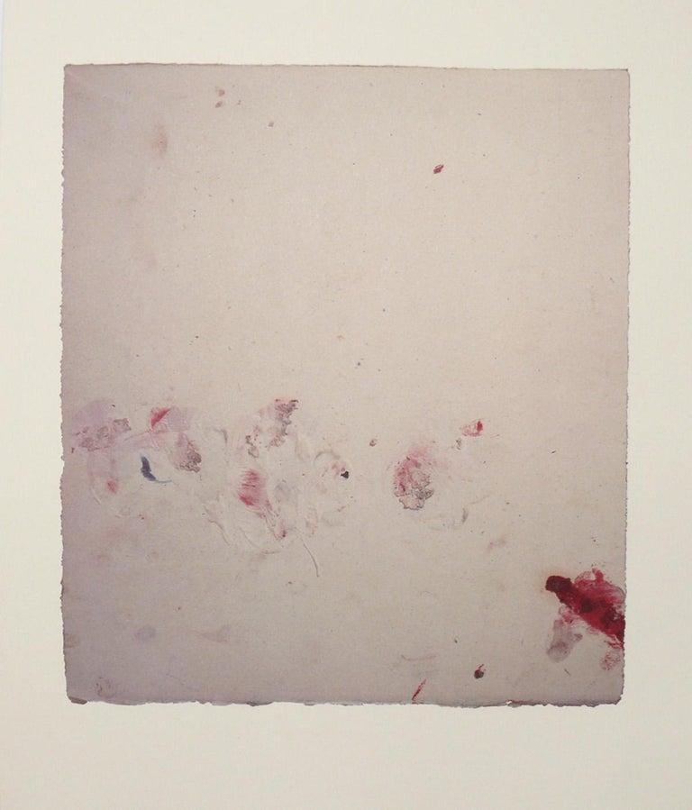 Glass Cy Twombly Abstract Gaeta Lithographs Group of Six For Sale