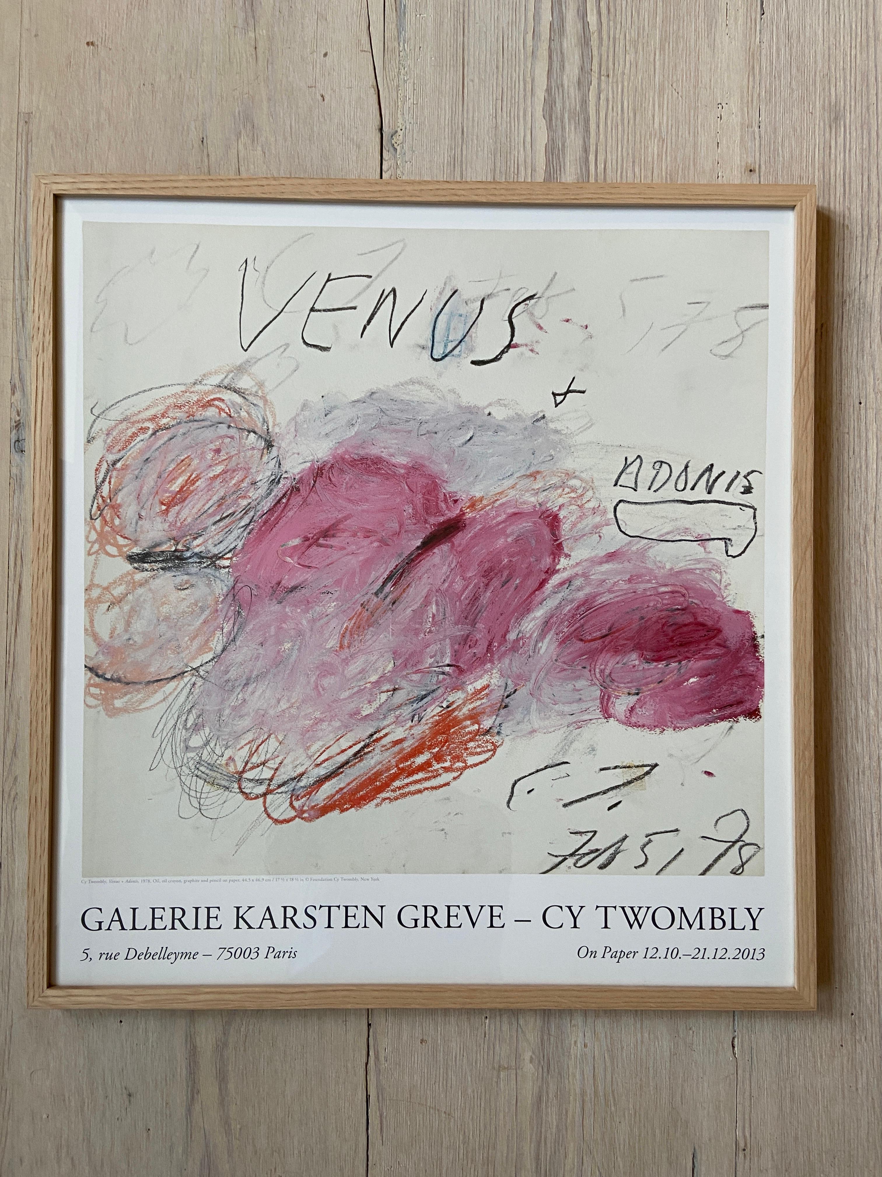 French Cy Twombly Galerie Karsten Greve Exhibition Poster, France, 2013