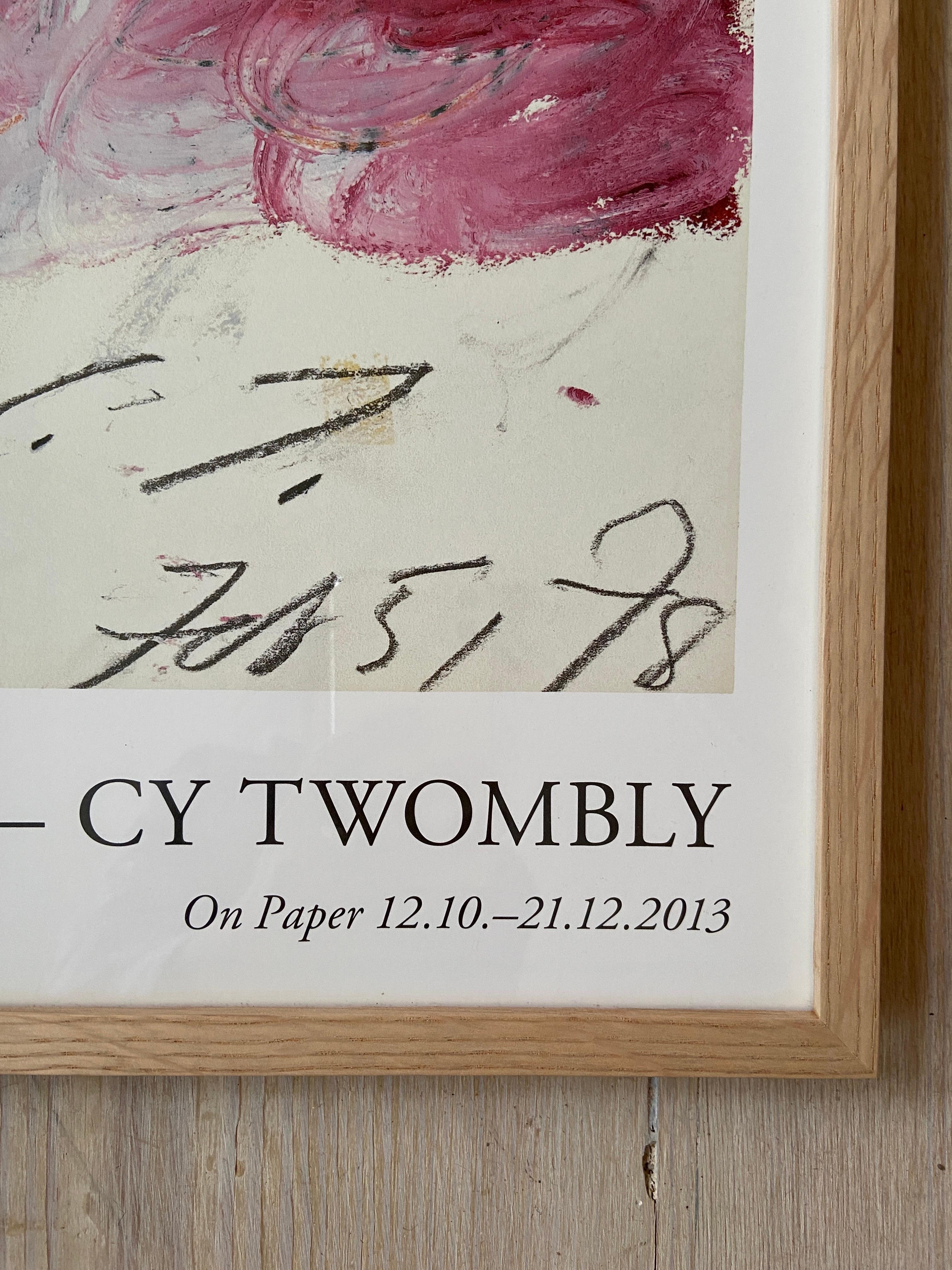 Cy Twombly Galerie Karsten Greve Exhibition Poster, France, 2013 In Good Condition In Copenhagen K, DK