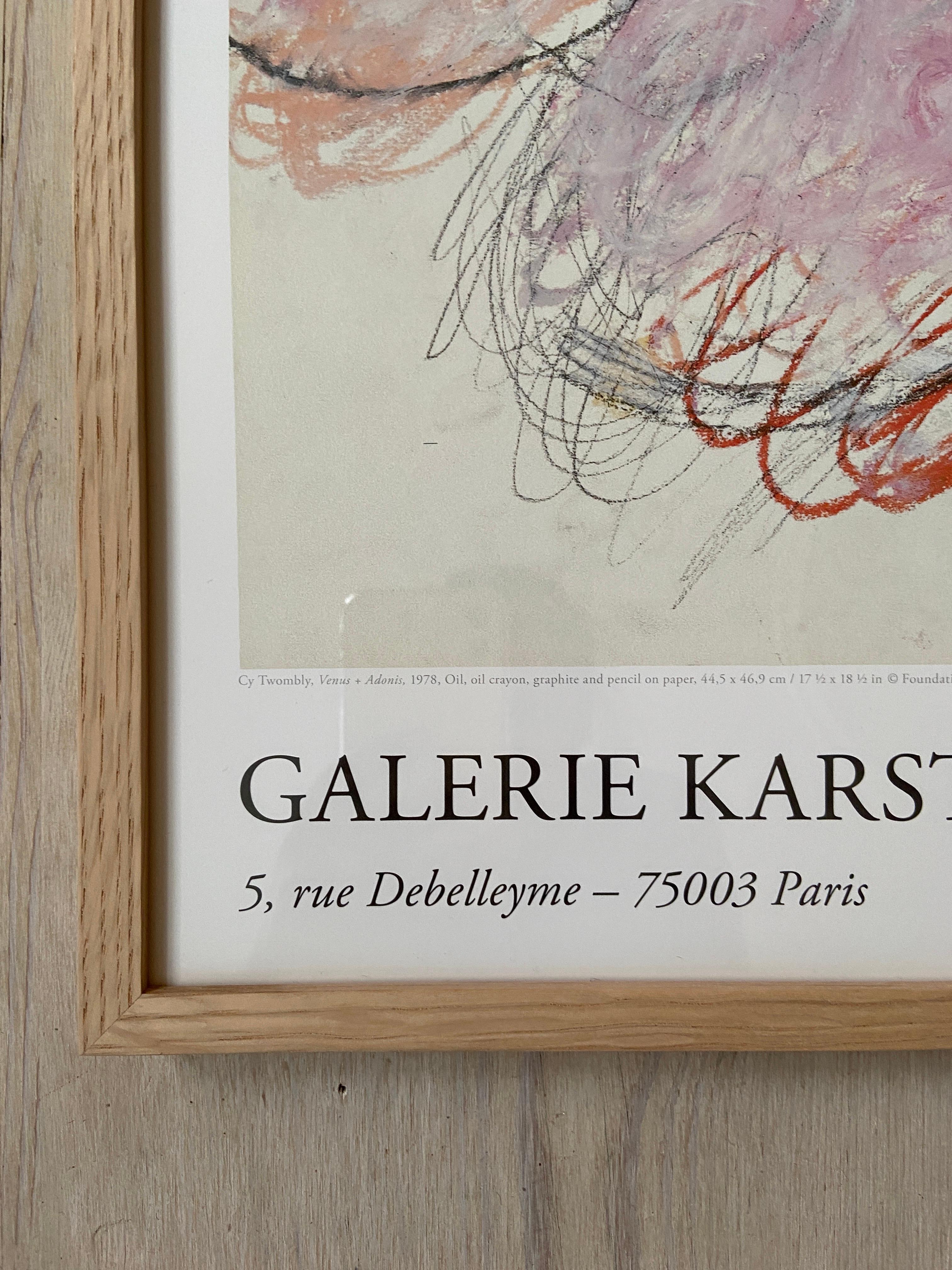 Late 20th Century Cy Twombly Galerie Karsten Greve Exhibition Poster, France, 2013