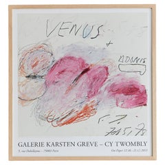 Cy Twombly Galerie Karsten Greve Exhibition Poster, France, 2013
