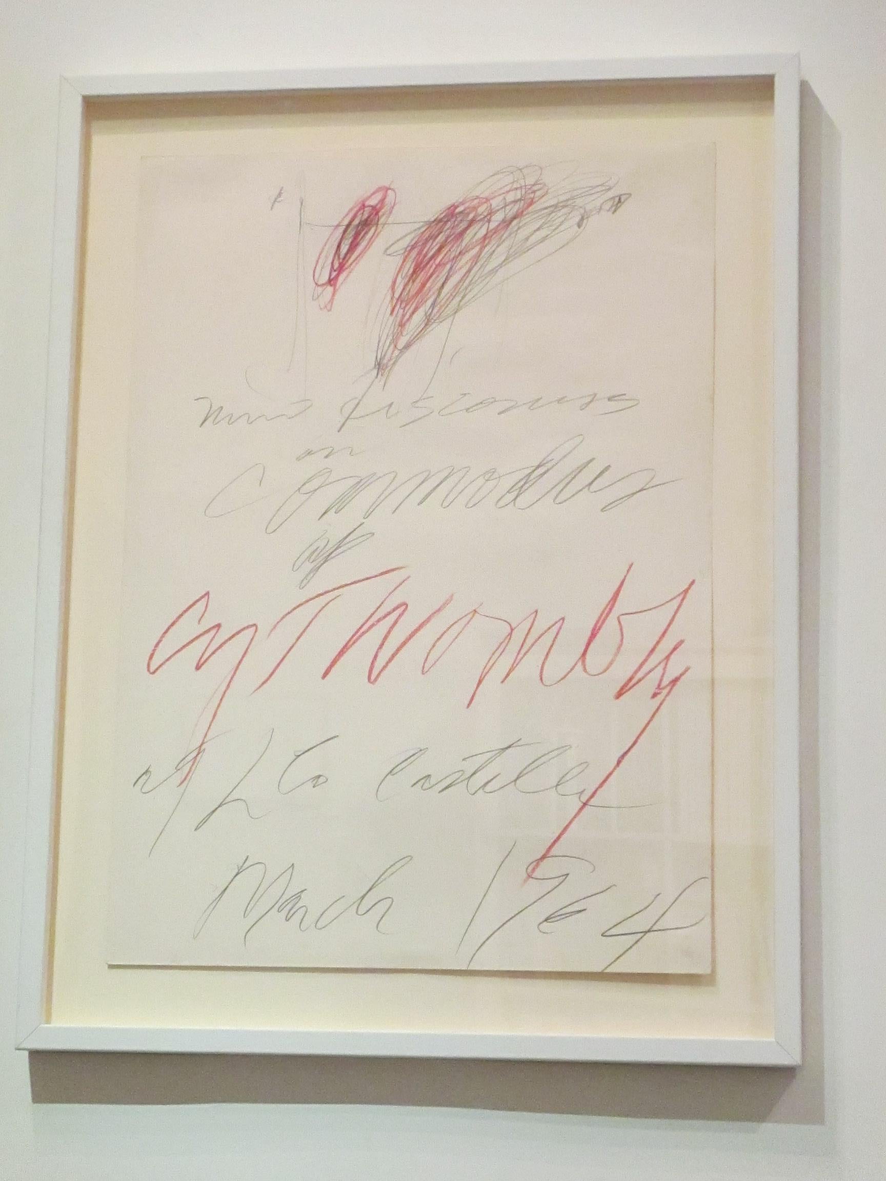 Affiche « Nine Discourses on Commodus » - Mixed Media Art de Cy Twombly