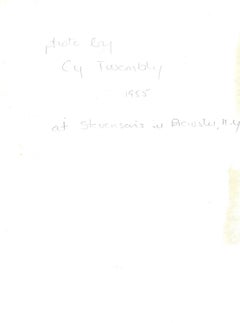 "Earle et Carolyn Brown chez les Stevenson à Brewster" Cy Twombly