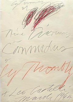 Cy Twombly at Leo Castelli (Hand Signed)