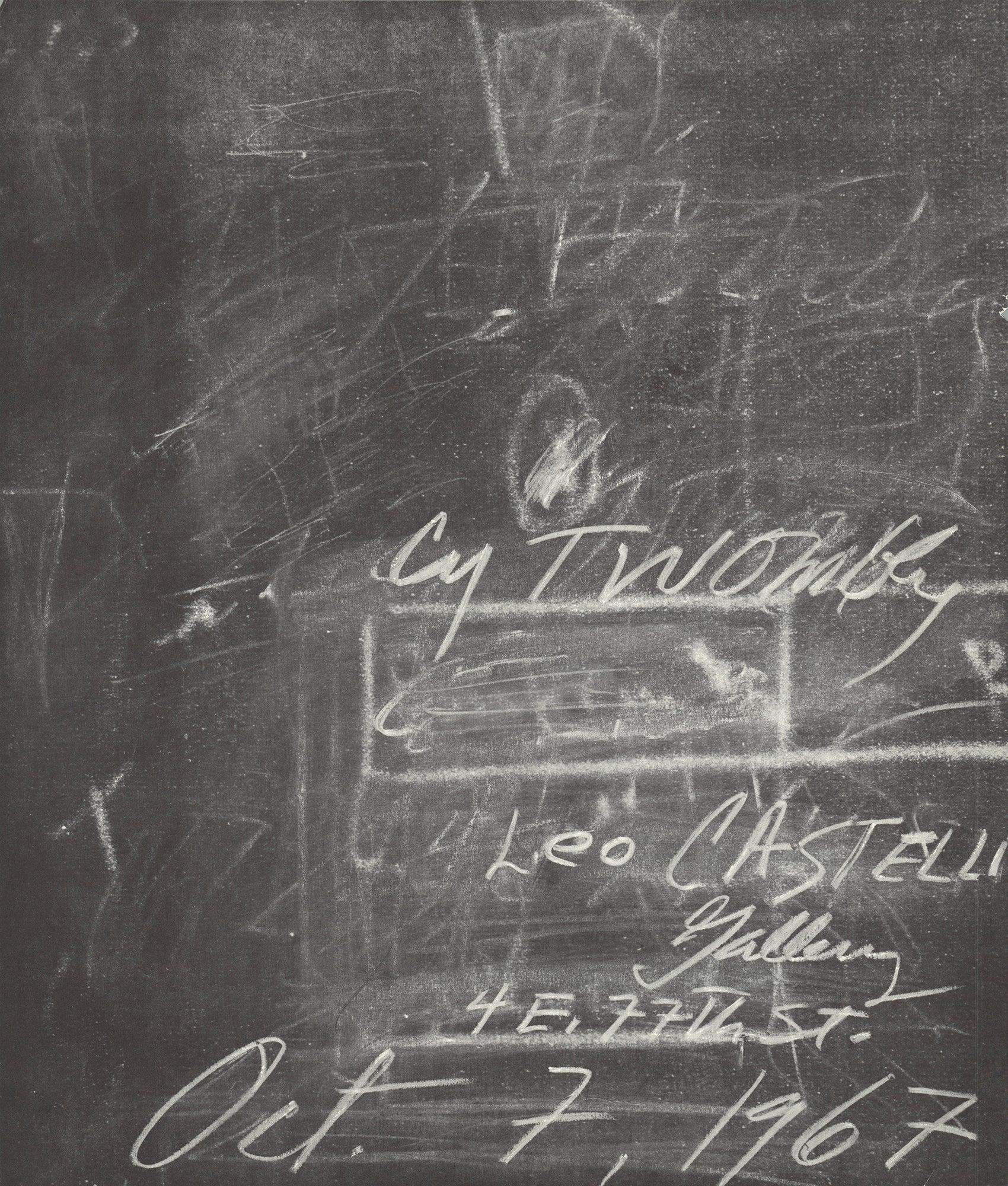 Cy Twombly 'Leo Castelli' 1967 im Angebot 1