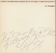 CY Twombly Rome 1958 (announcement)