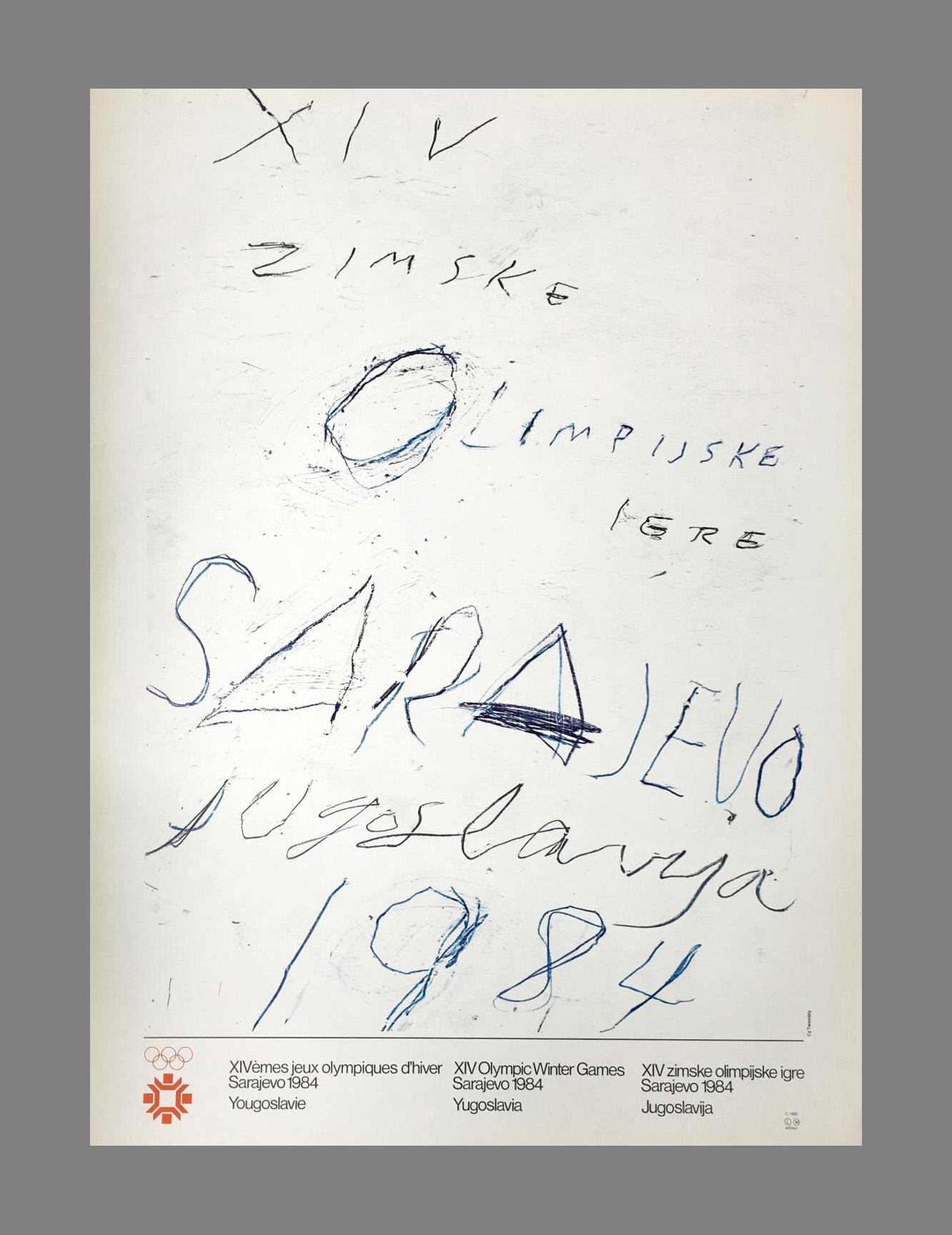Cy Twombly Sarajevo Winter Olympics (poster)  2