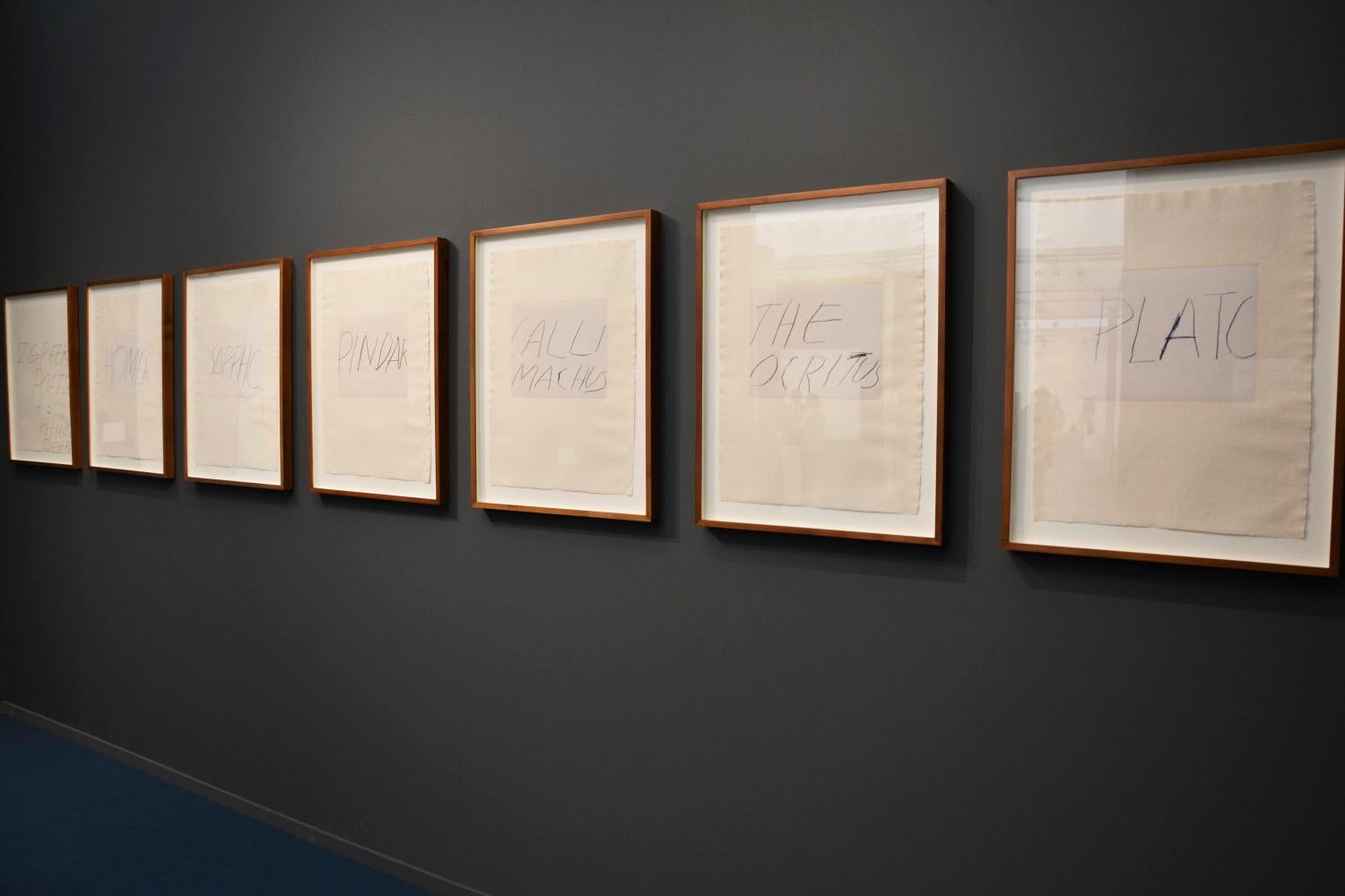 Five Greek Poets and a Philosopher - Print by Cy Twombly