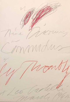 Nine Discourses on Commodus by Cy Twombly at Leo Castelli