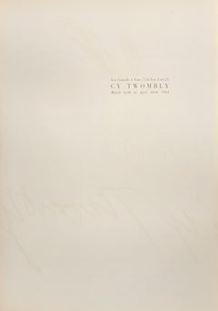 Nine discourses on Commodus - Vintage Poster after Cy Twombly - 1968