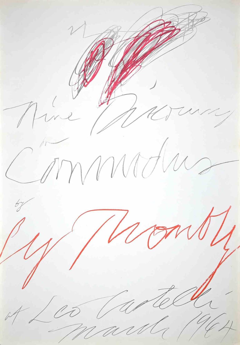 Cy Twombly - Nine discourses on Commodus - Vintage Poster after Cy