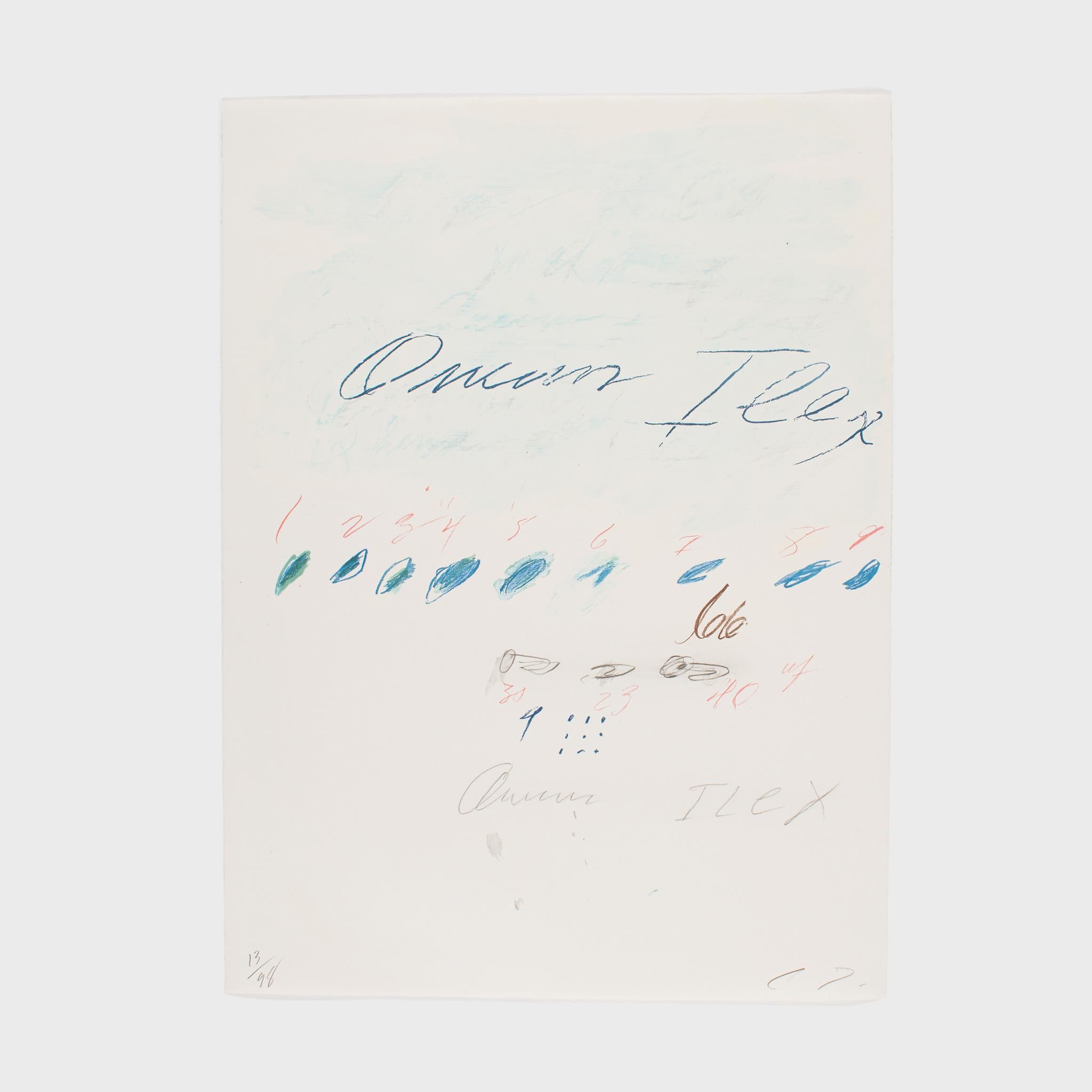 Cy Twombly Abstract Print - Quercus Ilex (Bastian 53) (from Natural History Part II, Some Trees of Italy)