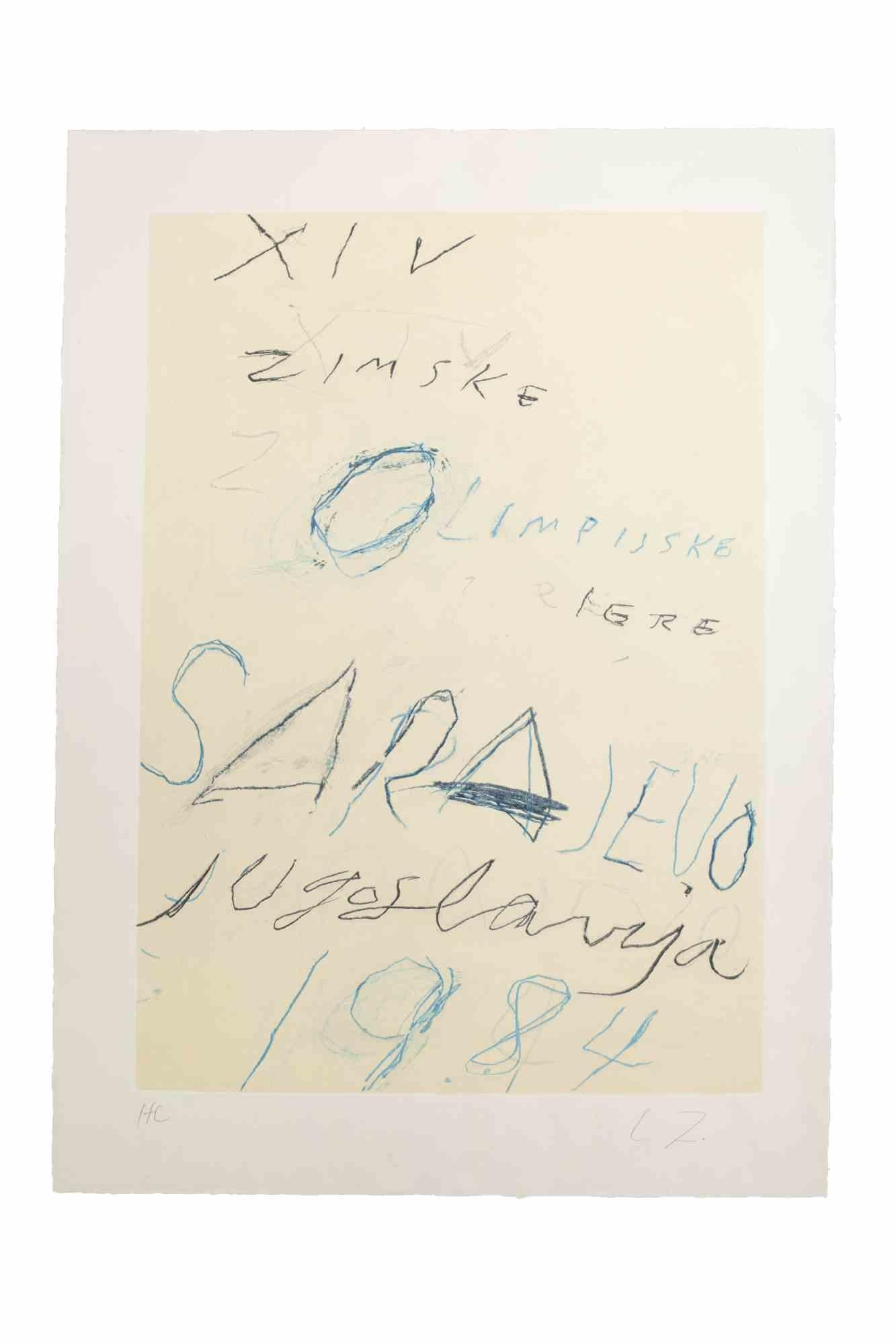 Sarajevo 1984 Winter Olympics -  by Cy Twombly - 1984 For Sale 2