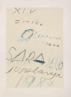Sarajevo 1984 Winter Olympics -  by Cy Twombly - 1984