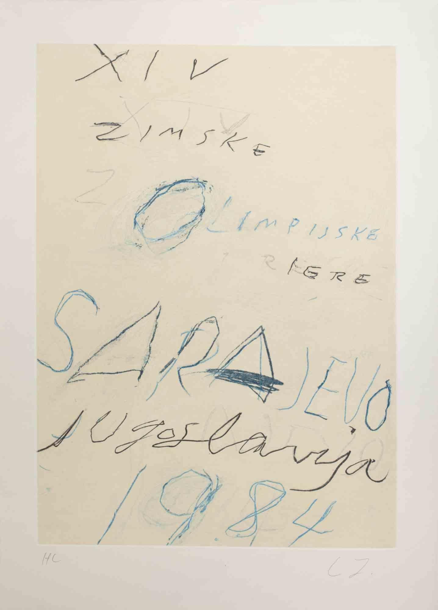 Sarajevo 1984 Winter Olympics -  by Cy Twombly - 1984