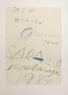 Sarajevo 1984 Winter Olympics -  by Cy Twombly - 1984