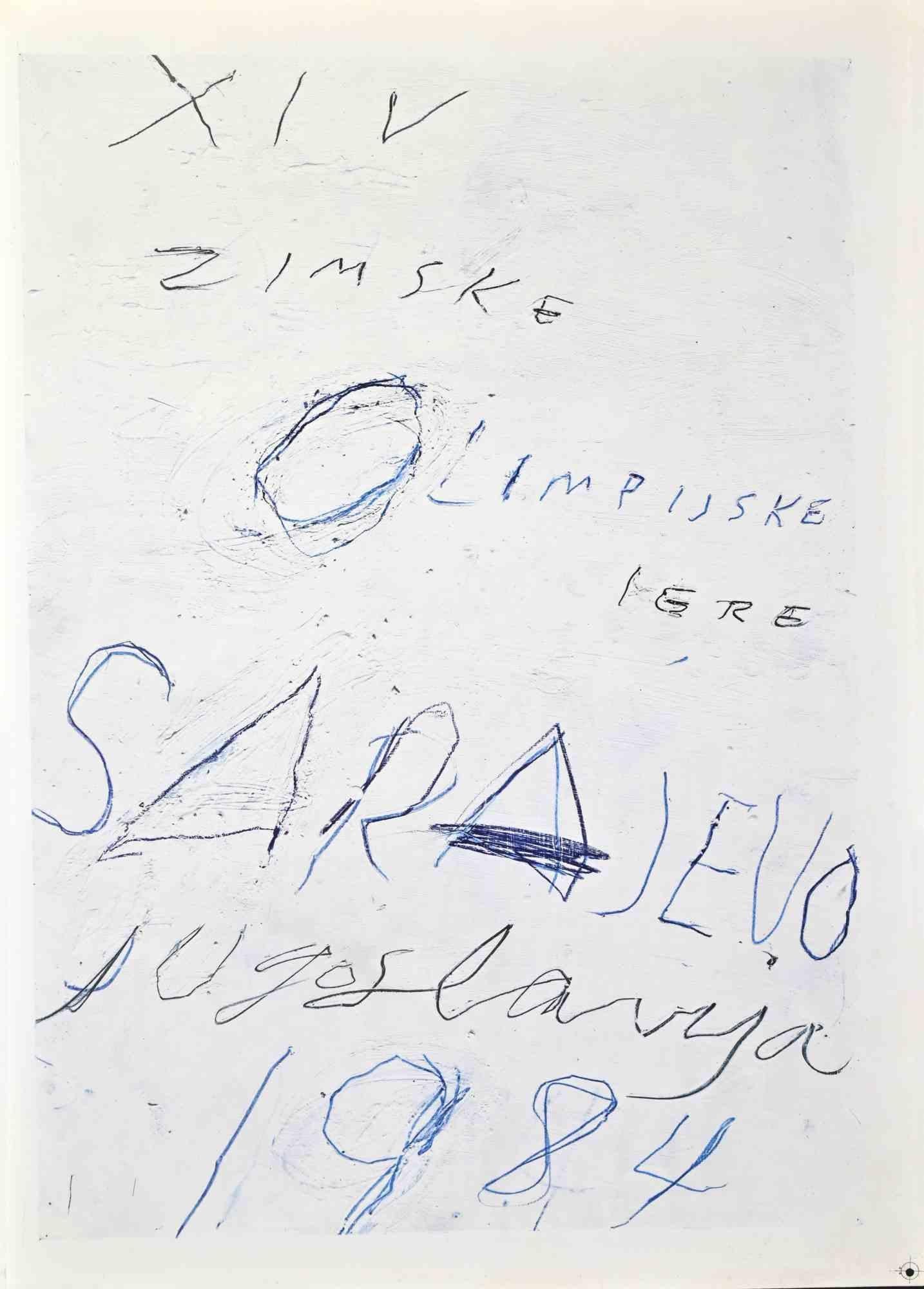 Sarajevo 1984 Winter Olympics -  by Cy Twombly - 1984