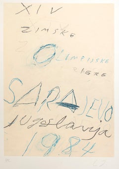 Untitled, Sarayevo - Lithograph and Aquatint Etching by Cy Twombly - 1984
