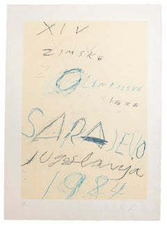 Untitled, Sarayevo - Lithograph and Aquatint Etching by Cy Twombly - 1984