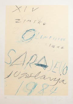Untitled, Sarayevo - Lithograph and Aquatint Etching by Cy Twombly - 1984