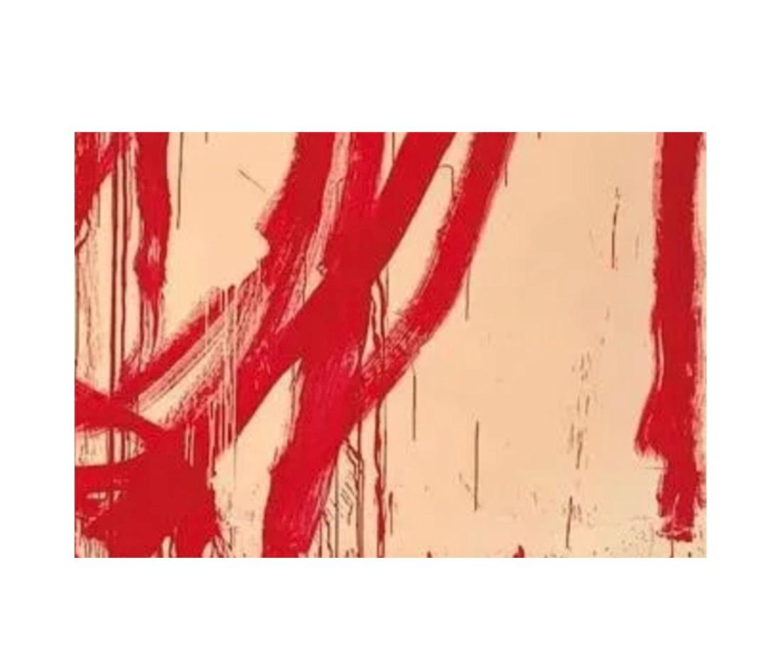 Lithographie de Cy Twombly - Cy Twombly était un artiste américain connu pour son œuvre distinctive et influente qui brouille les frontières entre la peinture, le dessin et l'écriture. Il est né le 25 avril 1928 à Lexington, en Virginie, et est