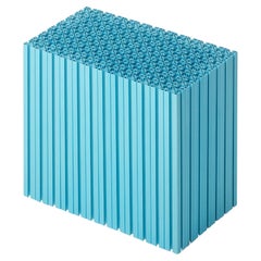 Cyan Anodized Aluminum Side Table by Antoni Pallejà