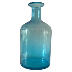 Cyan Turquoise Vase Attributed to Holmegard Gulvase