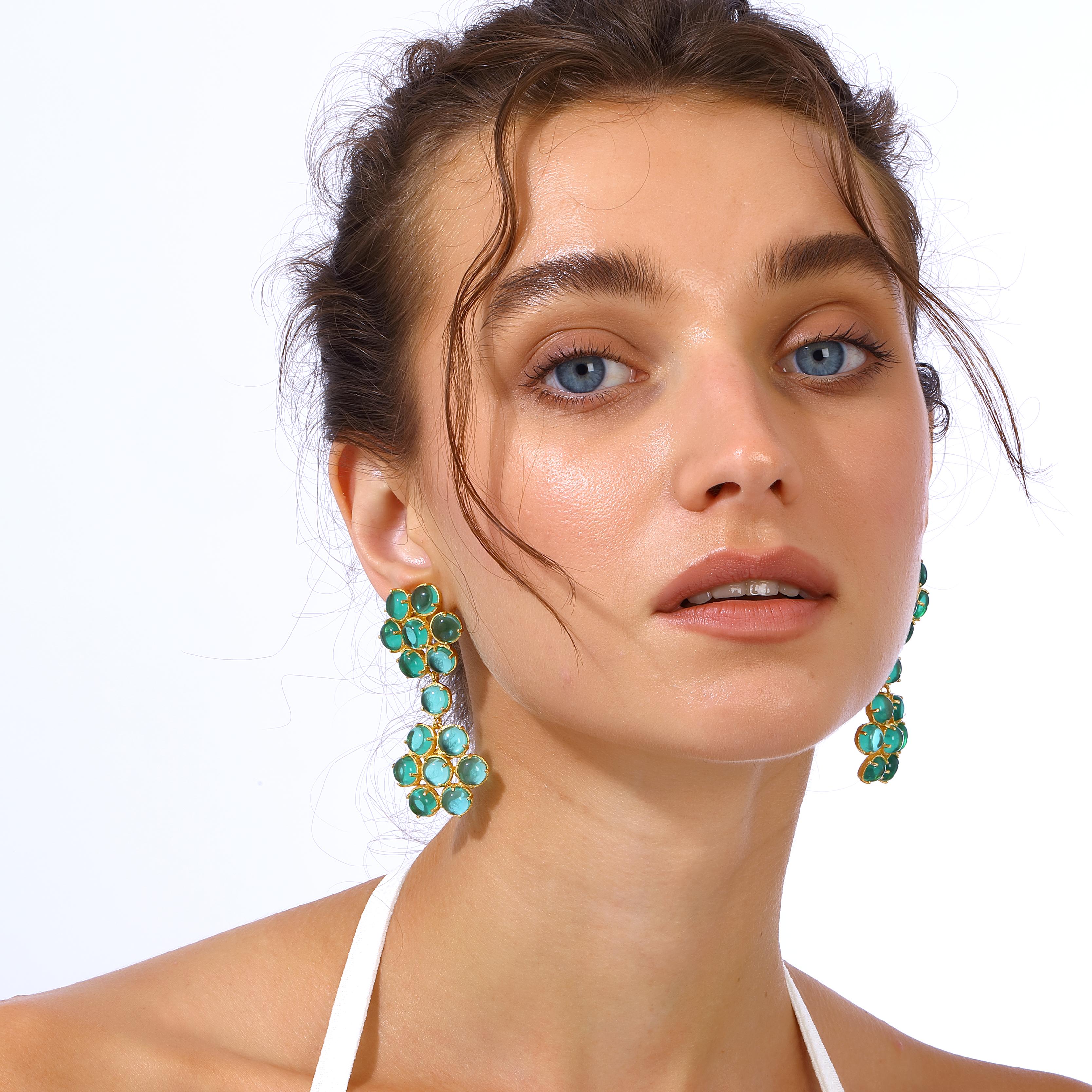 Oval Cut Cybele Earrings For Sale