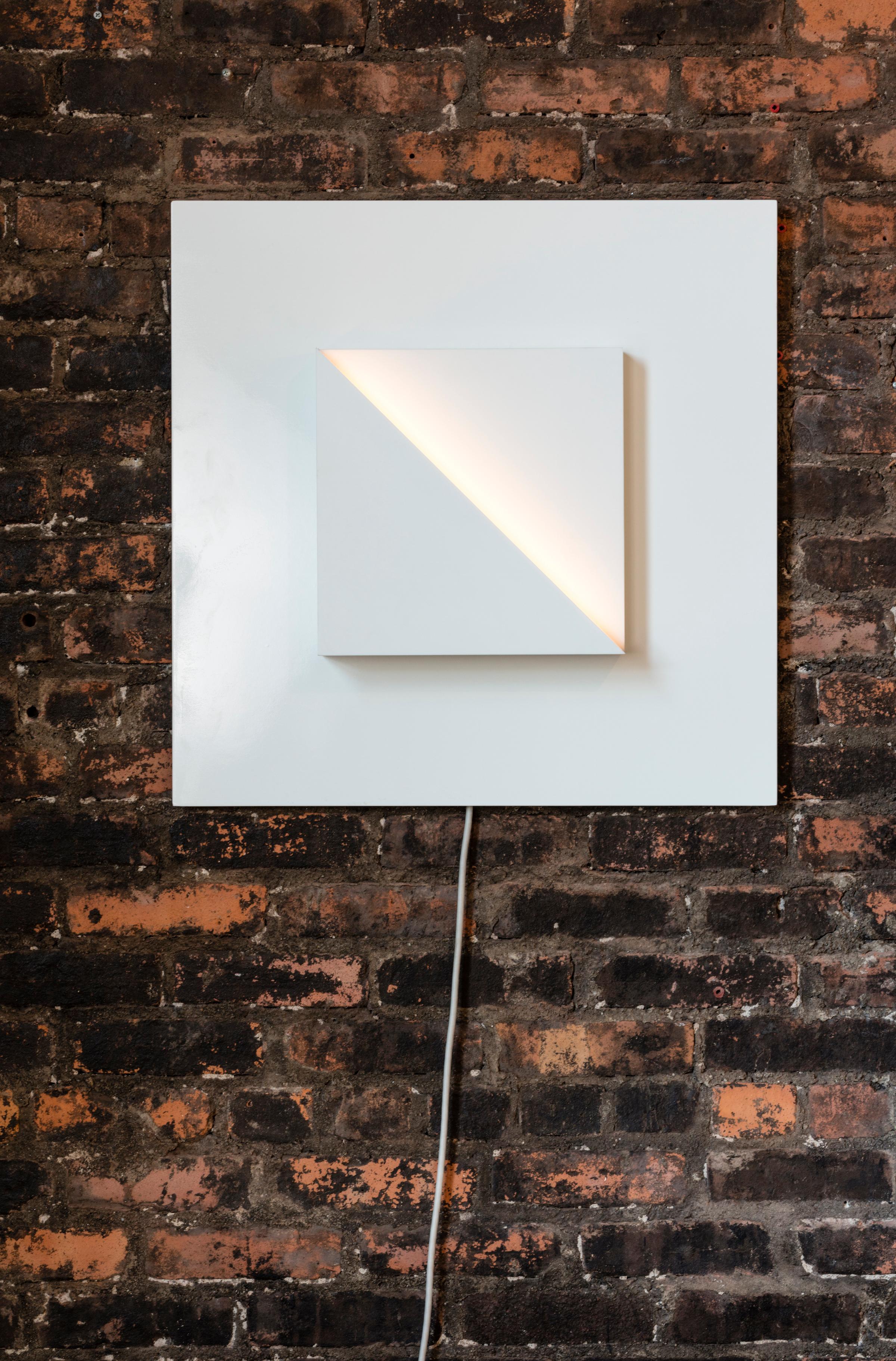 Modern Cycladic Framed Square Sconce For Sale