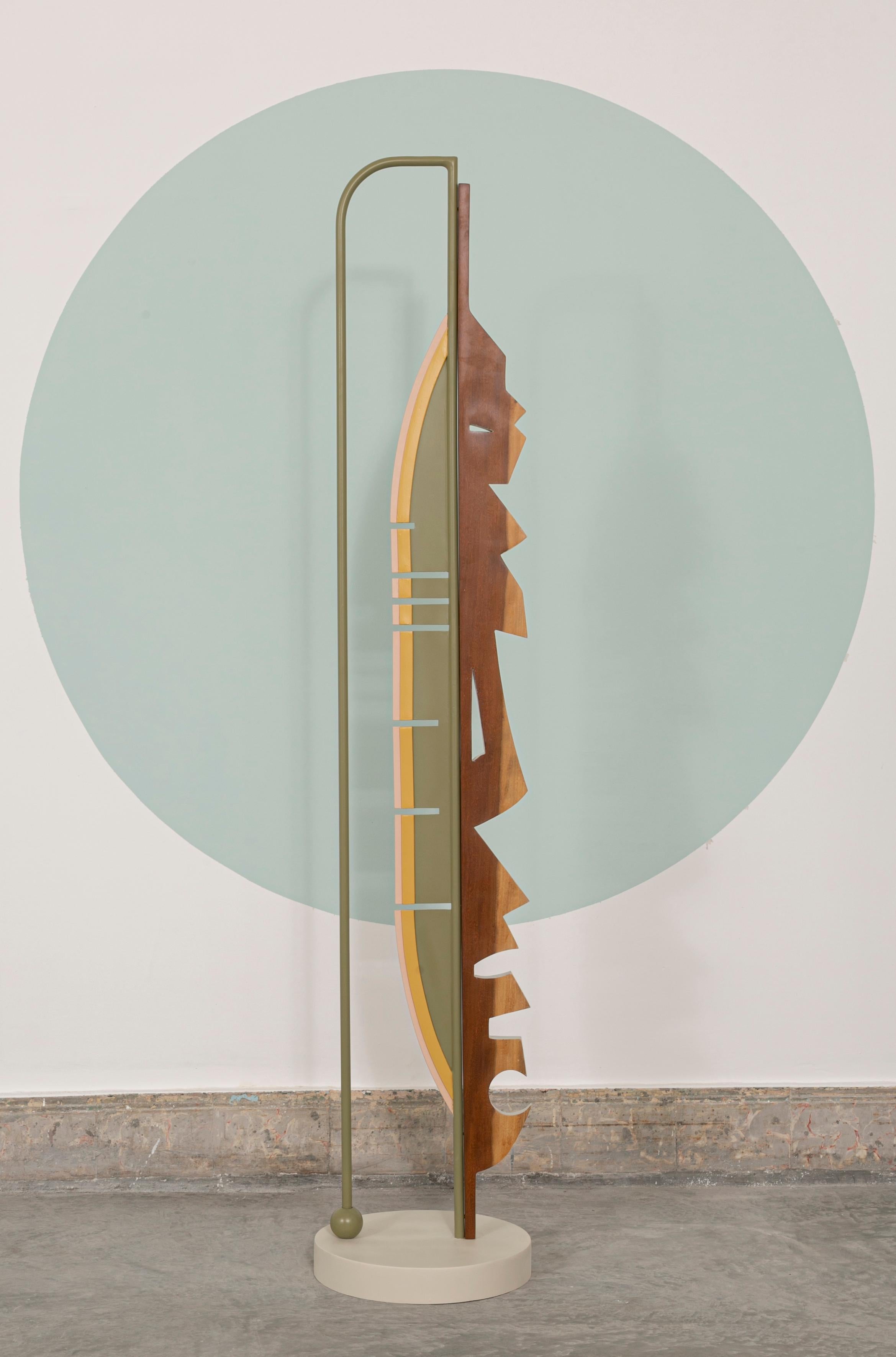 Cycle of Life TOTEM by Sofia Alvarado
Dimensions: D30x H175 cm
Materials: Guayacán wood / lacquered solid metal.
One of a kind.

FI is an ornamental artist who embodies the creative Revelation of the sensitivity of the innate being, with