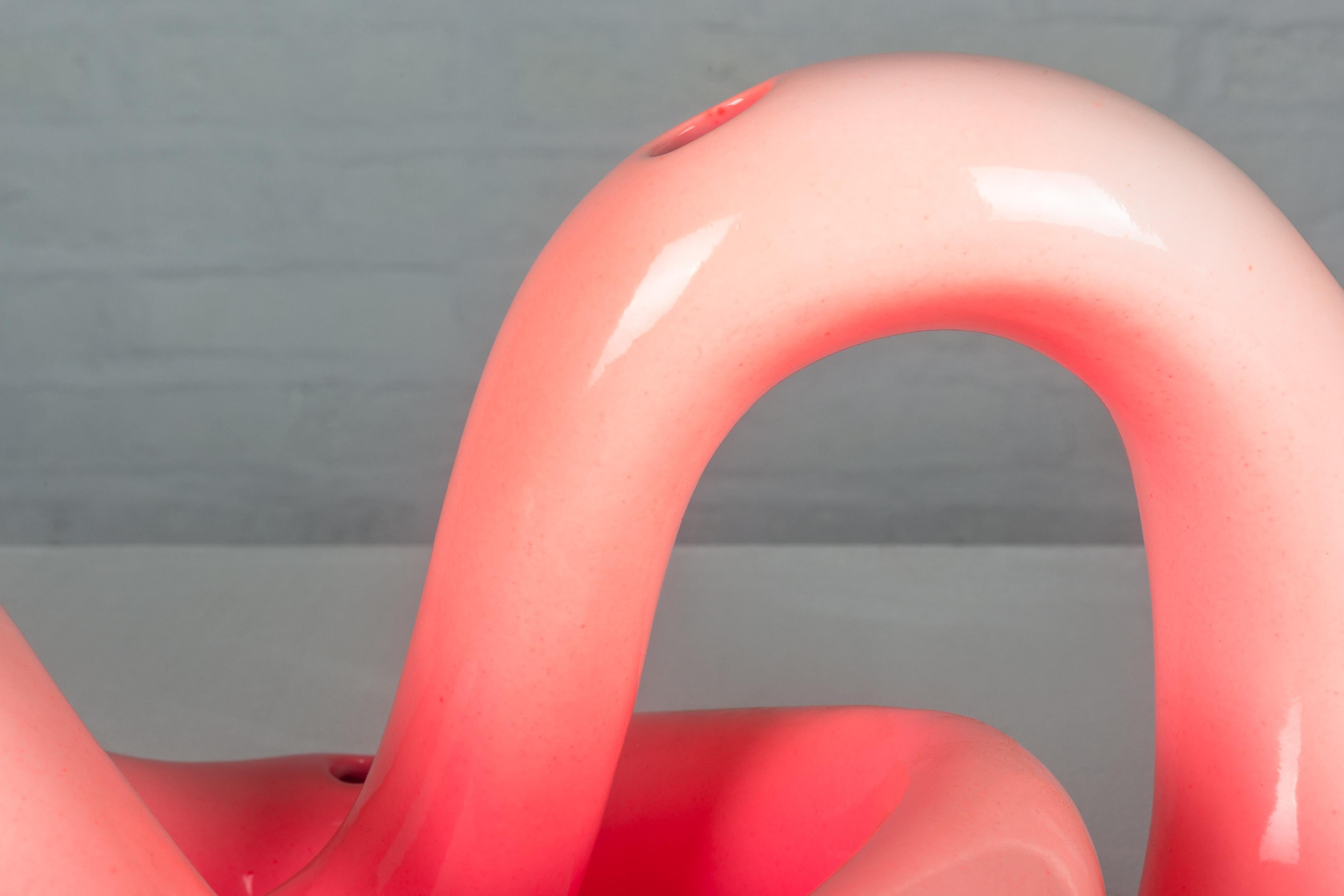 Cyclik, Large Pink Vase by Karim Rashid for Bitossi in 2000, Limited Edition 79 For Sale 6