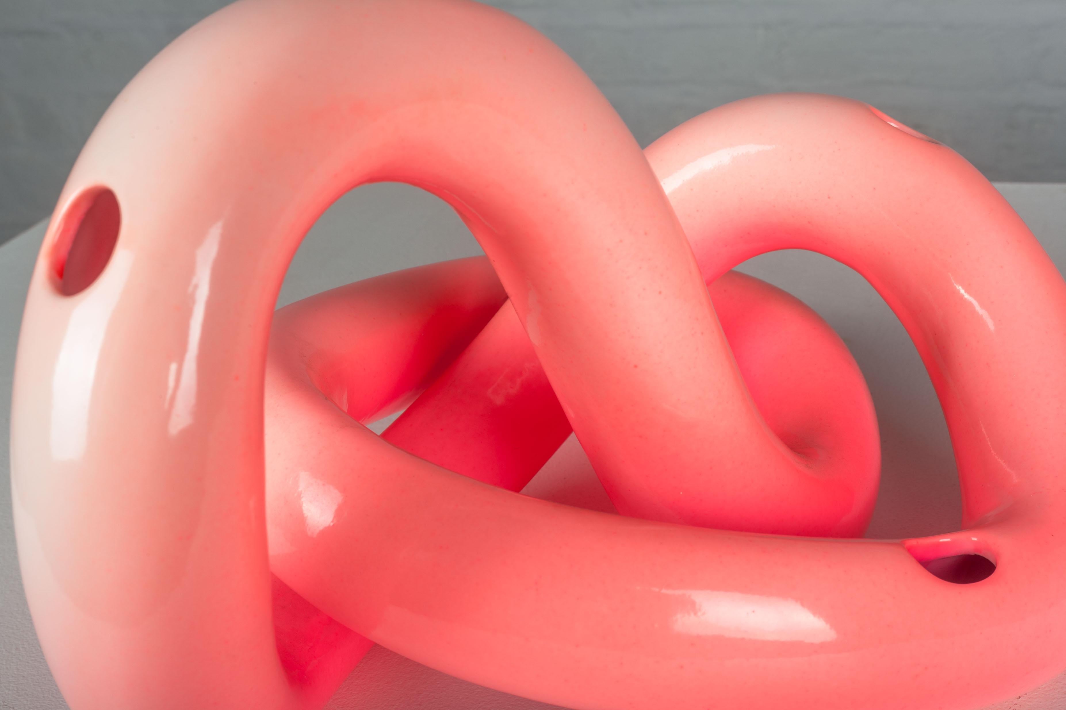 Italian Cyclik, Large Pink Vase by Karim Rashid for Bitossi in 2000, Limited Edition 79 For Sale