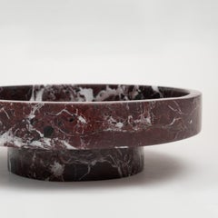 “Cyclo” Rosso Levanto Marble Bowl