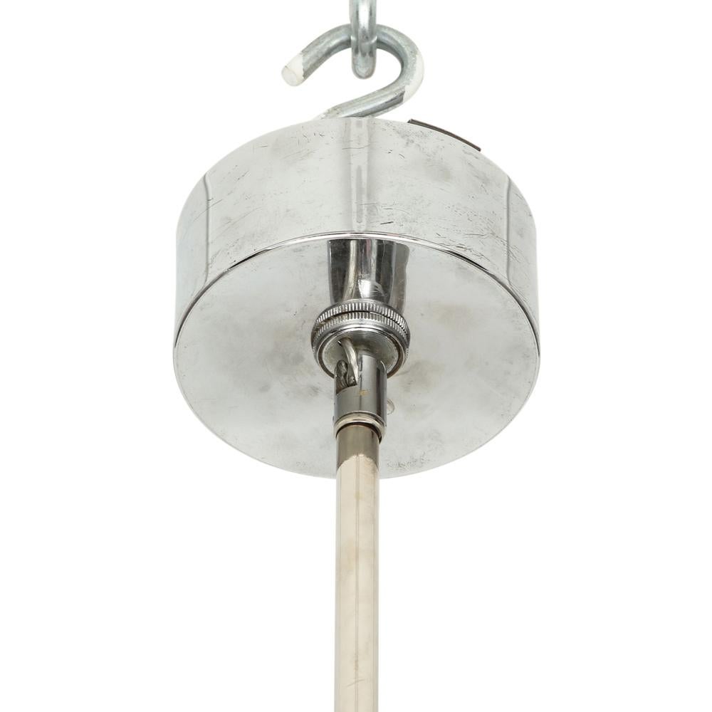 Cyclone Chandelier Pendant Lamp, Chrome Silver, Aluminum For Sale 6