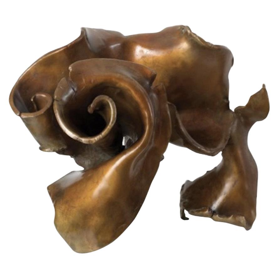 Sculpture abstraite en bronze « Cyclone » de Tristan Govignon en vente