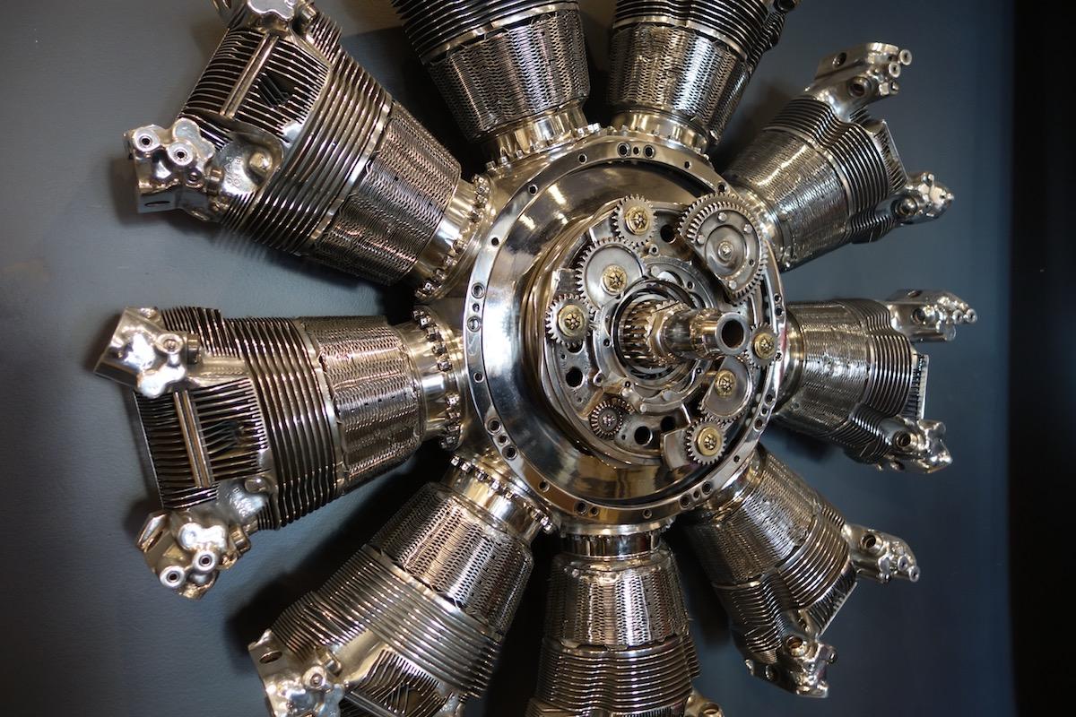 Industriel Sculpture de moteur radial d'avion Wright R-1820 « Cyclone » en vente